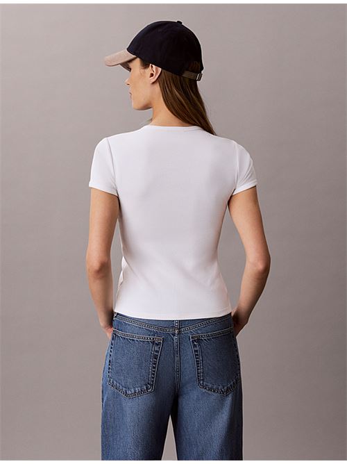ss contur rib logo ringer tee CALVIN KLEIN JEANS | LV047G816GYAF